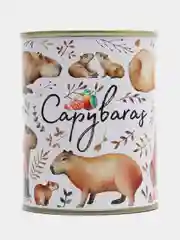 Белый копилка для денег "Капибара, копим на сладкие мечты!"