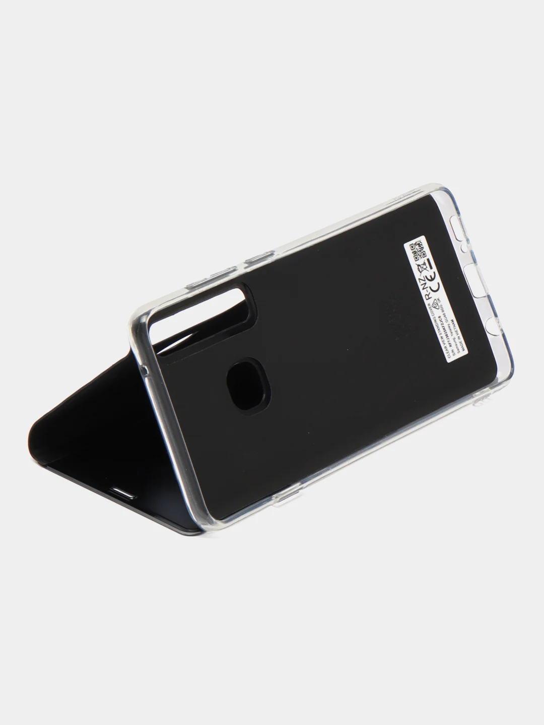 Хром чехол-книжка с прозрачным окном Samsung A6/A6 Plus/A8/A7/A9/J3/J4/J6/J8/A80/A81/A60/A91