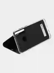 Хром чехол-книжка с прозрачным окном Samsung A6/A6 Plus/A8/A7/A9/J3/J4/J6/J8/A80/A81/A60/A91