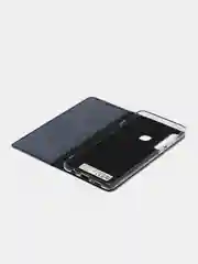 Серебряный чехол-книжка с прозрачным окном Samsung A6/A6 Plus/A8/A7/A9/J3/J4/J6/J8/A80/A81/A60/A91
