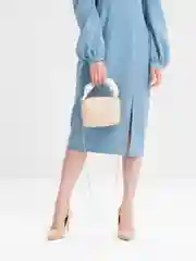Бежевый меланж сумочка женская