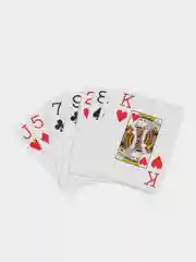 Красный покерные карты Poker Club пластиковые для покера 54 шт и набор из 2-х колод! Игра в покер