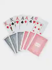 Разноцветный покерные карты Poker Club пластиковые для покера 54 шт и набор из 2-х колод! Игра в покер