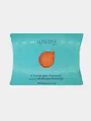 Антибактериальный бамбуковый спонж для пилинга лица "Natural Peeling", 8х4 см