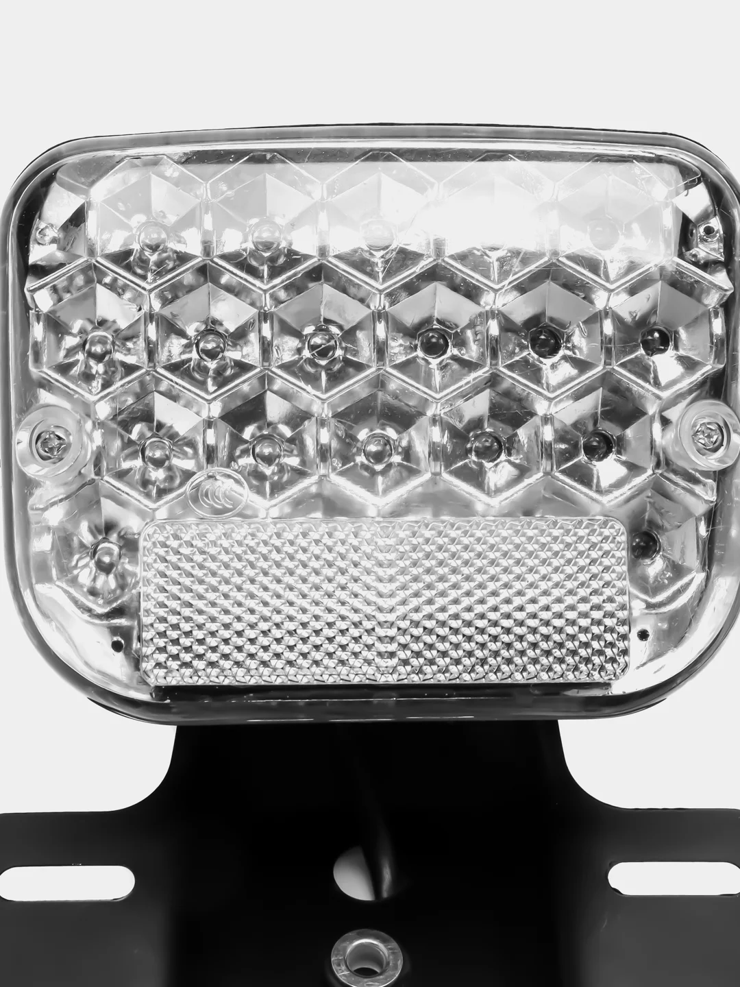 Стоп-сигнал Альфа, CG125, ST-03-LED 22 красных диода, светлое стекло