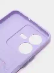 Сиреневый силиконовый чехол для Vivo Y22 / Y22S (Виво у22 / у22С), с карманом для карт