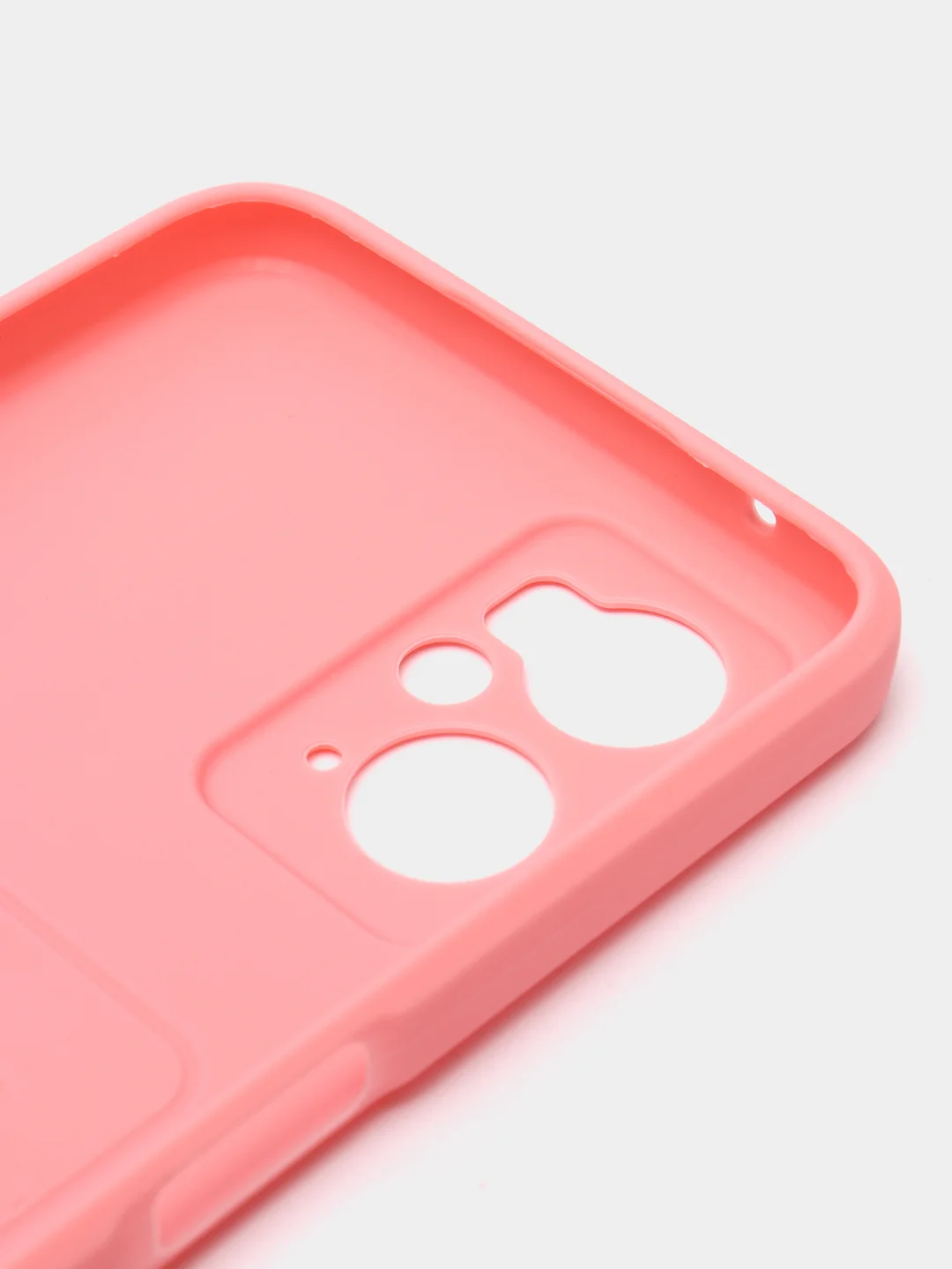 Розовый чехол для Realme 9i / Oppo A96 (Реалми 9 ай / Оппо А96), с карманом для карт