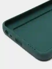 Зеленый силиконовый чехол для Vivo Y22 / Y22S (Виво у22 / у22С), с карманом для карт
