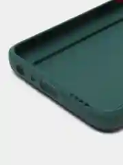 Зеленый чехол для Realme 9i / Oppo A96 (Реалми 9 ай / Оппо А96), с карманом для карт