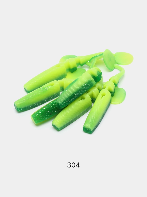 Виброхвост BAT SLIPPERY WORM, съедобный, FTAQ110, 1/6