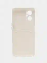 Белый чехол для Realme 9i / Oppo A96 (Реалми 9 ай / Оппо А96), с карманом для карт