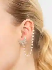 Серьги, с бабочкой