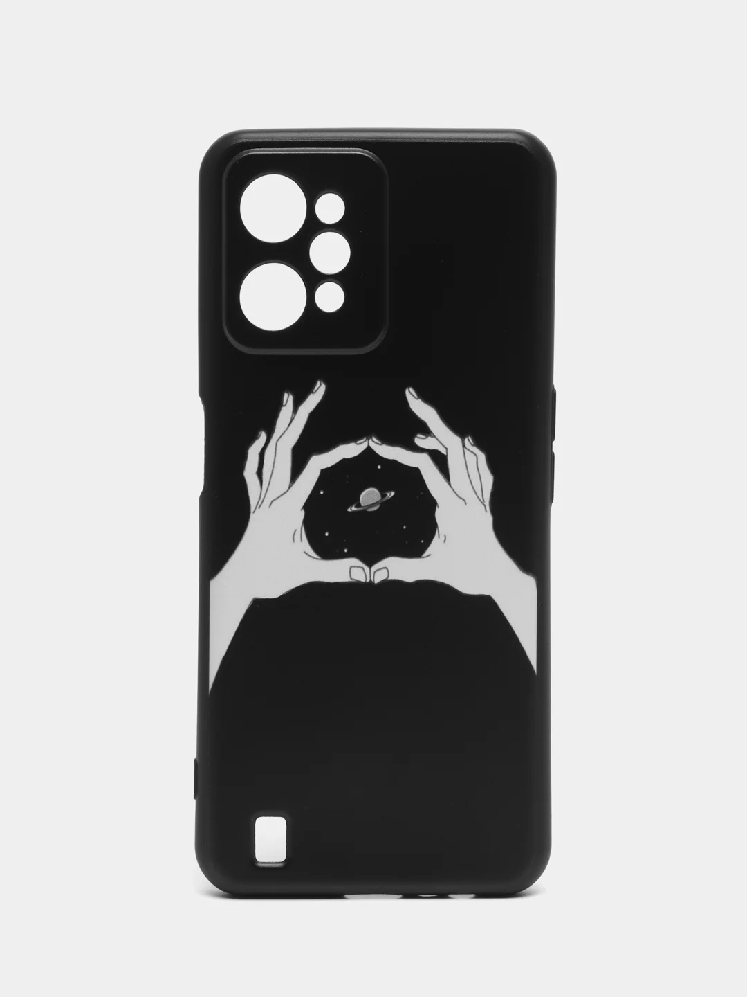 Пастельно-коралловый силиконовый чехол для Realme C31 4G, с принтом, с рисунком (Реалми С31 4г)