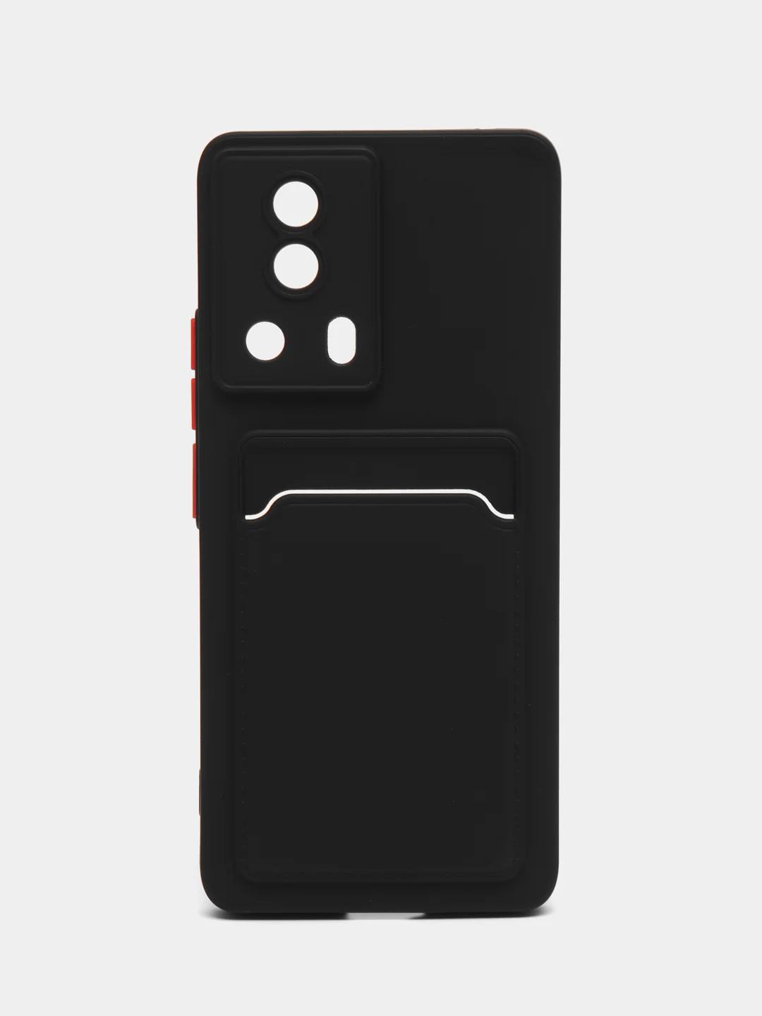 Черный чехол для Xiaomi 13 Lite (Сяоми 13 Лайт), с карманом для карт