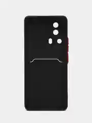 Черный чехол для Xiaomi 13 Lite (Сяоми 13 Лайт), с карманом для карт