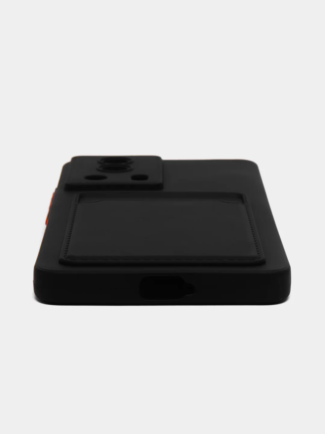 Черный чехол для Xiaomi 13 Lite (Сяоми 13 Лайт), с карманом для карт