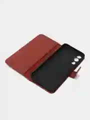 Багровый чехол-книжка с магнитной застежкой для Tecno Pova 4 (Техно Пова 4)