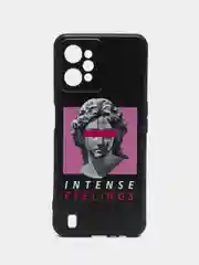 Золотой силиконовый чехол для Realme C31 4G, с принтом, с рисунком (Реалми С31 4г)
