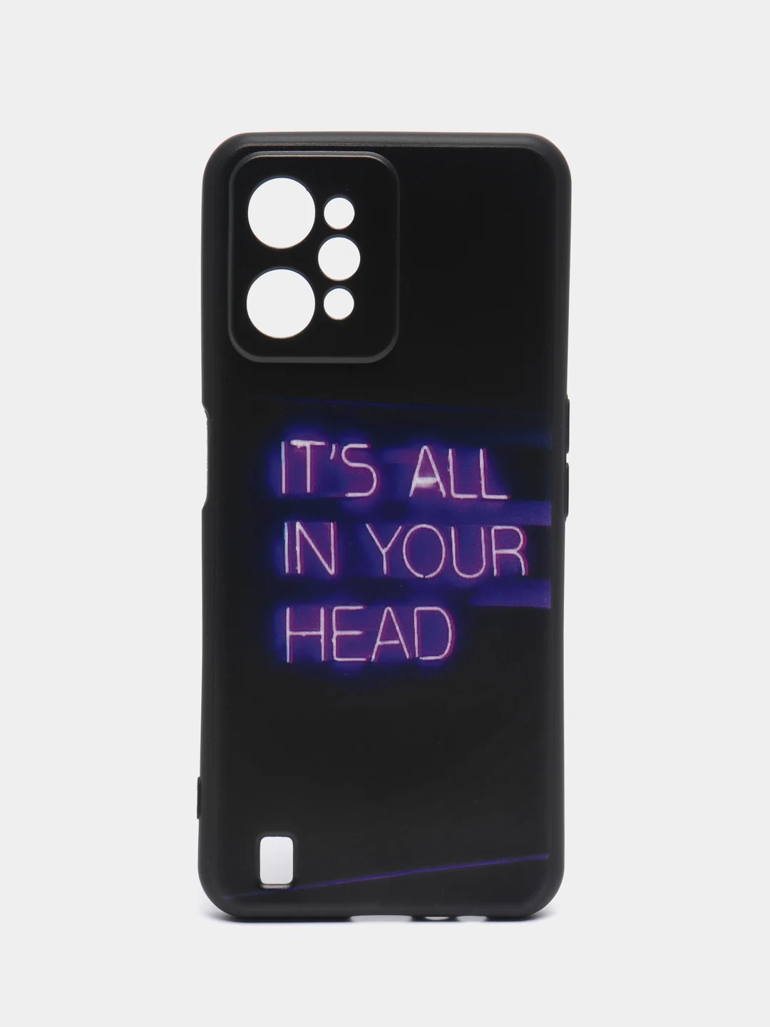 Серый силиконовый чехол для Realme C31 4G, с принтом, с рисунком (Реалми С31 4г)