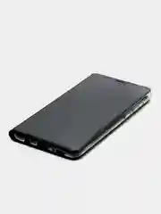 Хром чехол-книжка с прозрачным окном Samsung A6/A6 Plus/A8/A7/A9/J3/J4/J6/J8/A80/A81/A60/A91