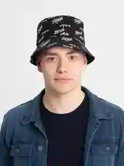 Черный двухсторонняя панама, унисекс