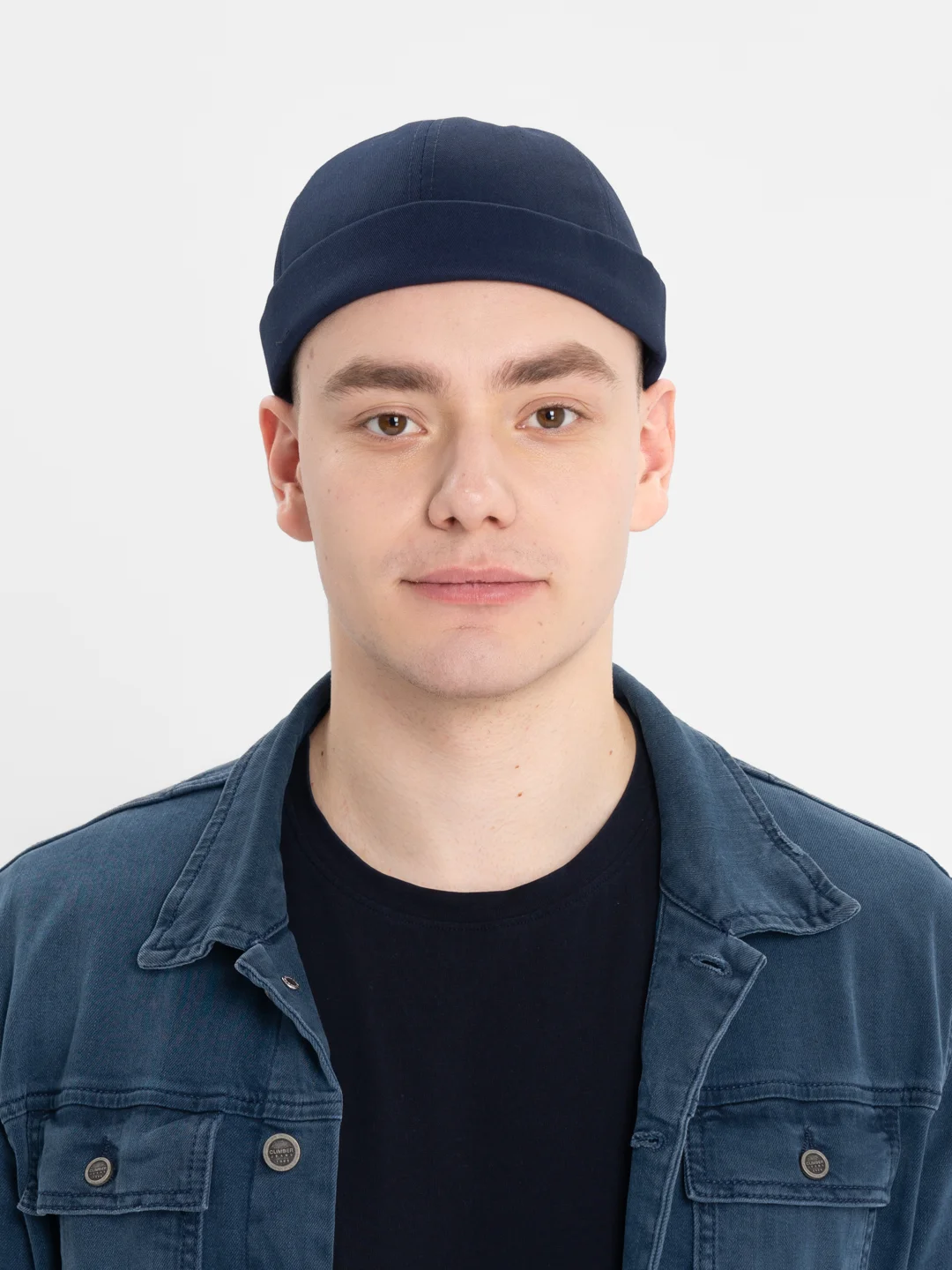 Темно-синий бейсболка, шапка бини, кепка без козырька, докер