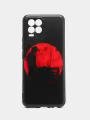 Сиреневый силиконовый чехол для Realme 8 4G/Realme 8 Pro (Реалми 8/8 Про), с принтом, с рисунком