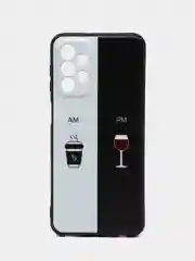 Бирюзовый силиконовый чехол для Samsung Galaxy A23, с принтом, с рисунком (Самсунг Галакси А23)