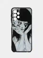 Белый силиконовый чехол для Samsung Galaxy A23, с принтом, с рисунком (Самсунг Галакси А23)