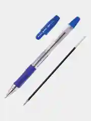 Ручка шариковая, масляная, Pilot Bps-gp, синяя, 3 штуки, линия 0,21 мм, с грипом, 880575