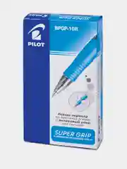 Ручка шариковая, автоматическая Pilot Super Grip, синяя, комплект 12 штук, 0,21 мм, 880577