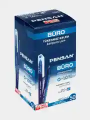 Ручка шариковая Pensan Buro, синяя, комплект 50 штук, линия письма 0,8 мм, 880590