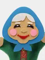 Зеленый пальчиковый театр кукла на руку из фетра Дед Мороз, Бабушка, Мальчик, Айболит