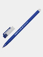 Ручка стираемая гелевая (пиши-стирай) Staff Erase, синяя, 12 штук, линия 0,35 мм, 880735