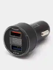 Угольный автомобильное зарядное устройство, быстрая зарядка QC3.0