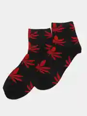 Разноцветный носки женские "Конопля", 37-41