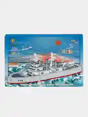 Серебряный модели достопримечательностей, детские модели, развивающая игра для детей