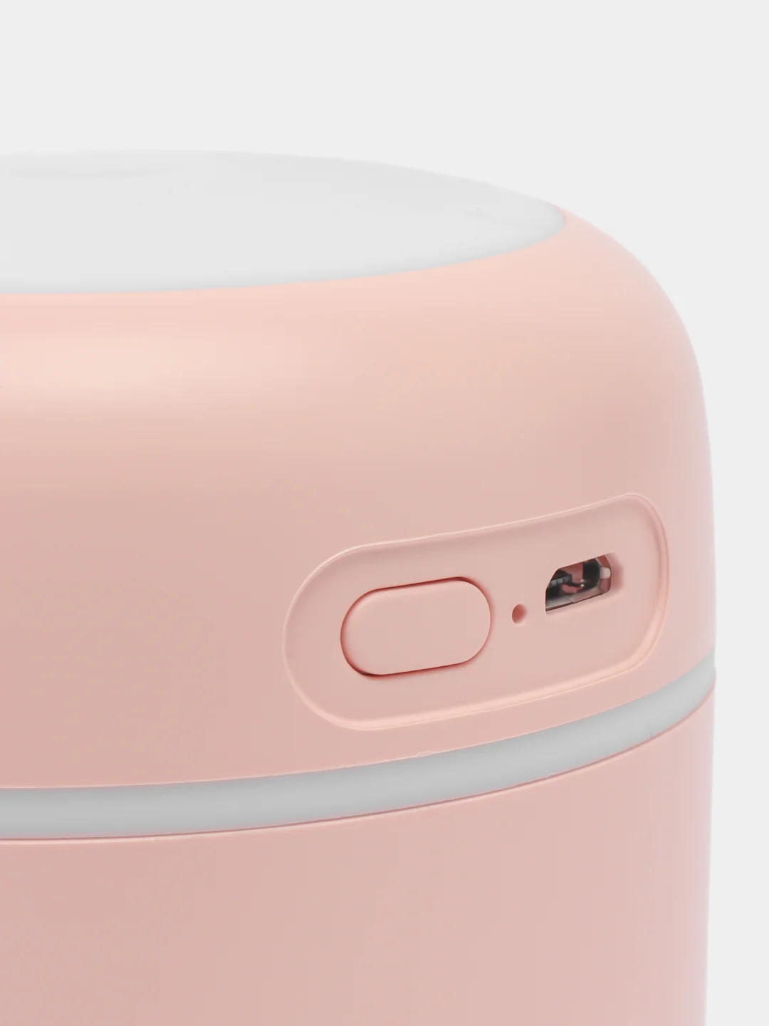 Розовый увлажнитель воздуха мини Humidifier H2O, с RGB подсветкой
