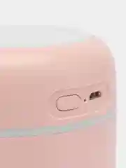 Розовый увлажнитель воздуха мини Humidifier H2O, с RGB подсветкой