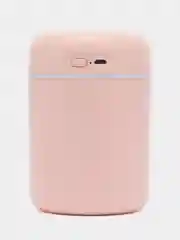Розовый увлажнитель воздуха мини Humidifier H2O, с RGB подсветкой