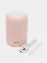 Розовый увлажнитель воздуха мини Humidifier H2O, с RGB подсветкой