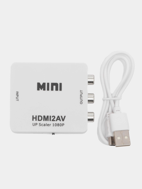 Переходник-адаптер с HDMI на тюльпаны AV, RCA конвертер
