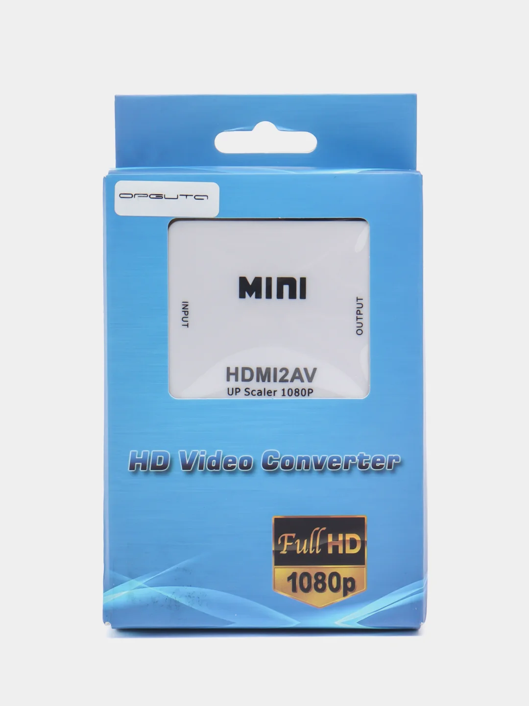 Белый переходник-адаптер с HDMI на тюльпаны AV, RCA конвертер