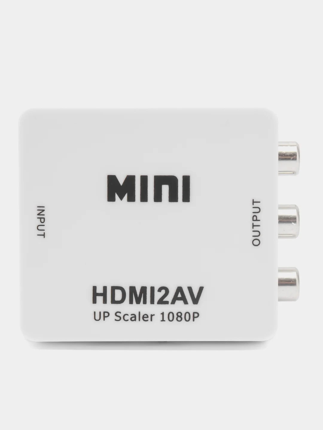 Белый переходник-адаптер с HDMI на тюльпаны AV, RCA конвертер