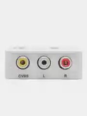 Белый переходник-адаптер с HDMI на тюльпаны AV, RCA конвертер