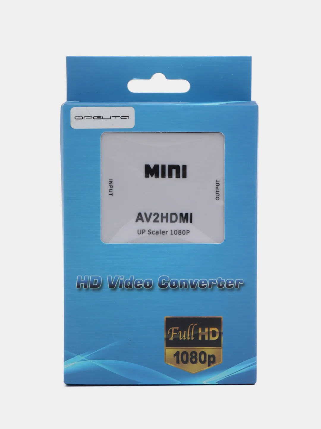 Белый переходник-адаптер с RCA AV тюльпанов на HDMI конвертер