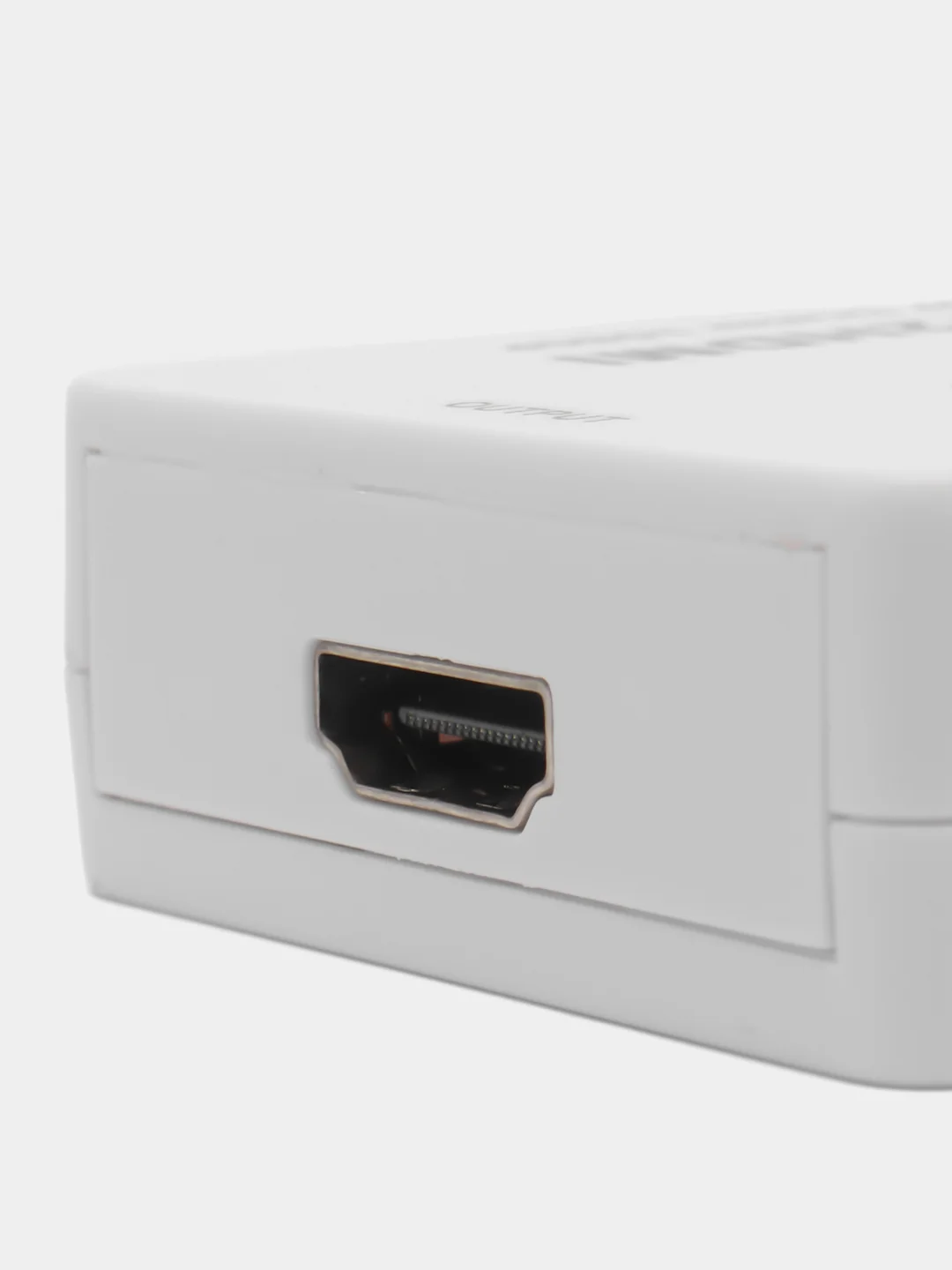 Белый переходник-адаптер с RCA AV тюльпанов на HDMI конвертер