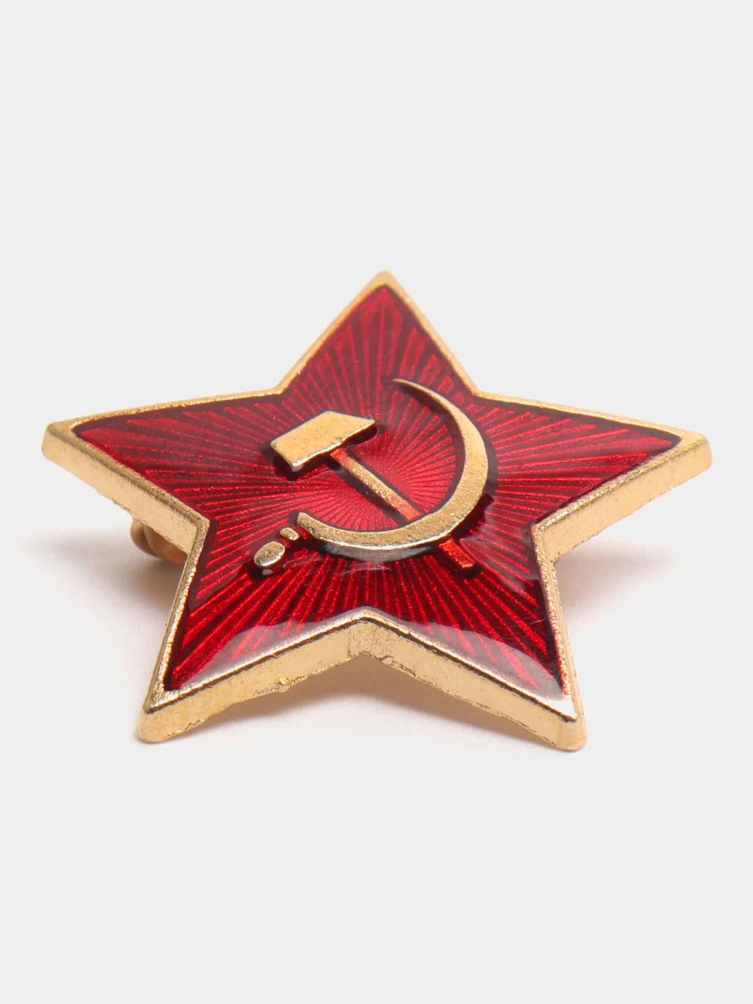 Бронзовый значок 9 мая Георгиевская лента, брошь 9 мая, 1 шт