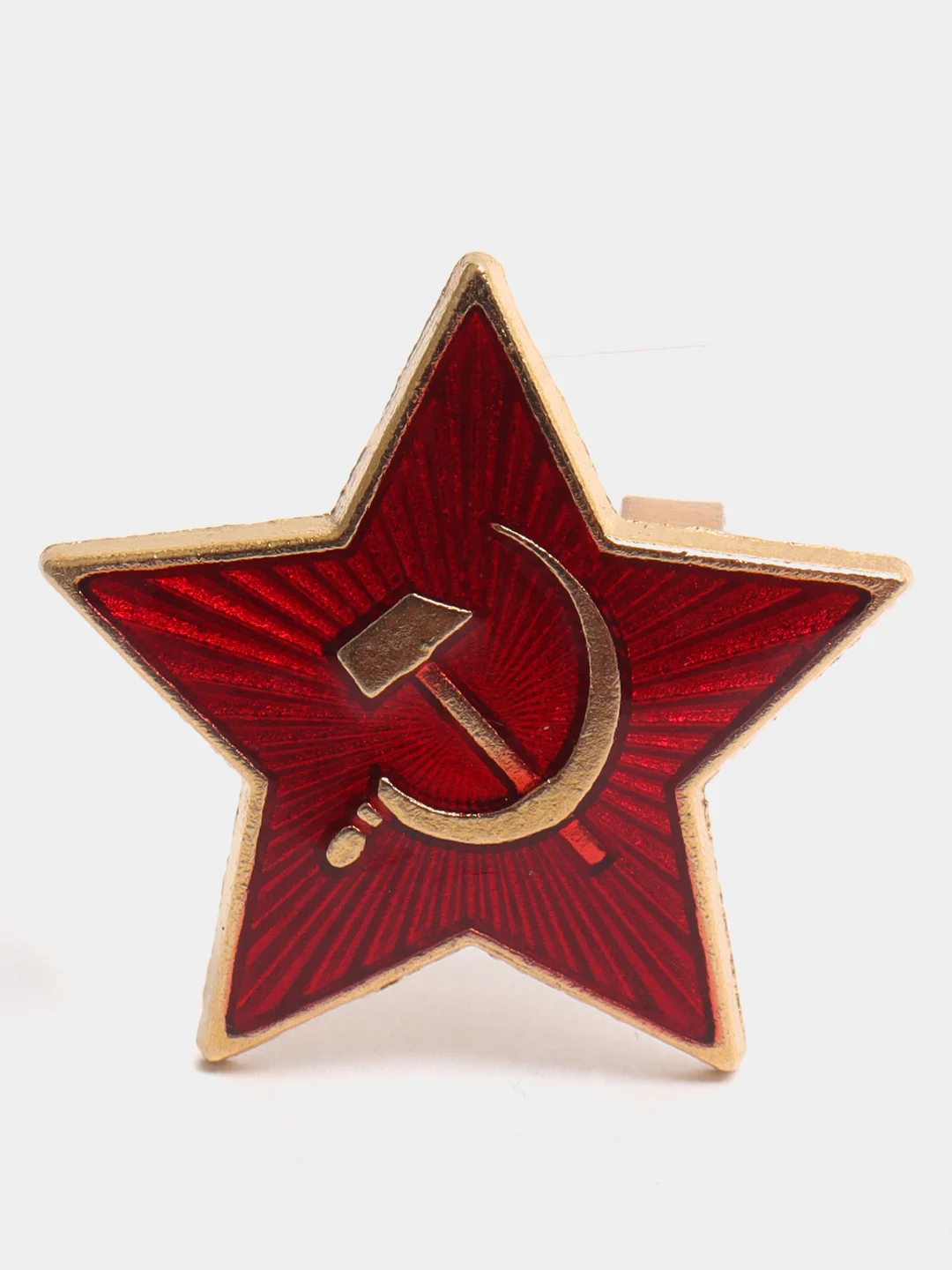 Бронзовый значок 9 мая Георгиевская лента, брошь 9 мая, 1 шт