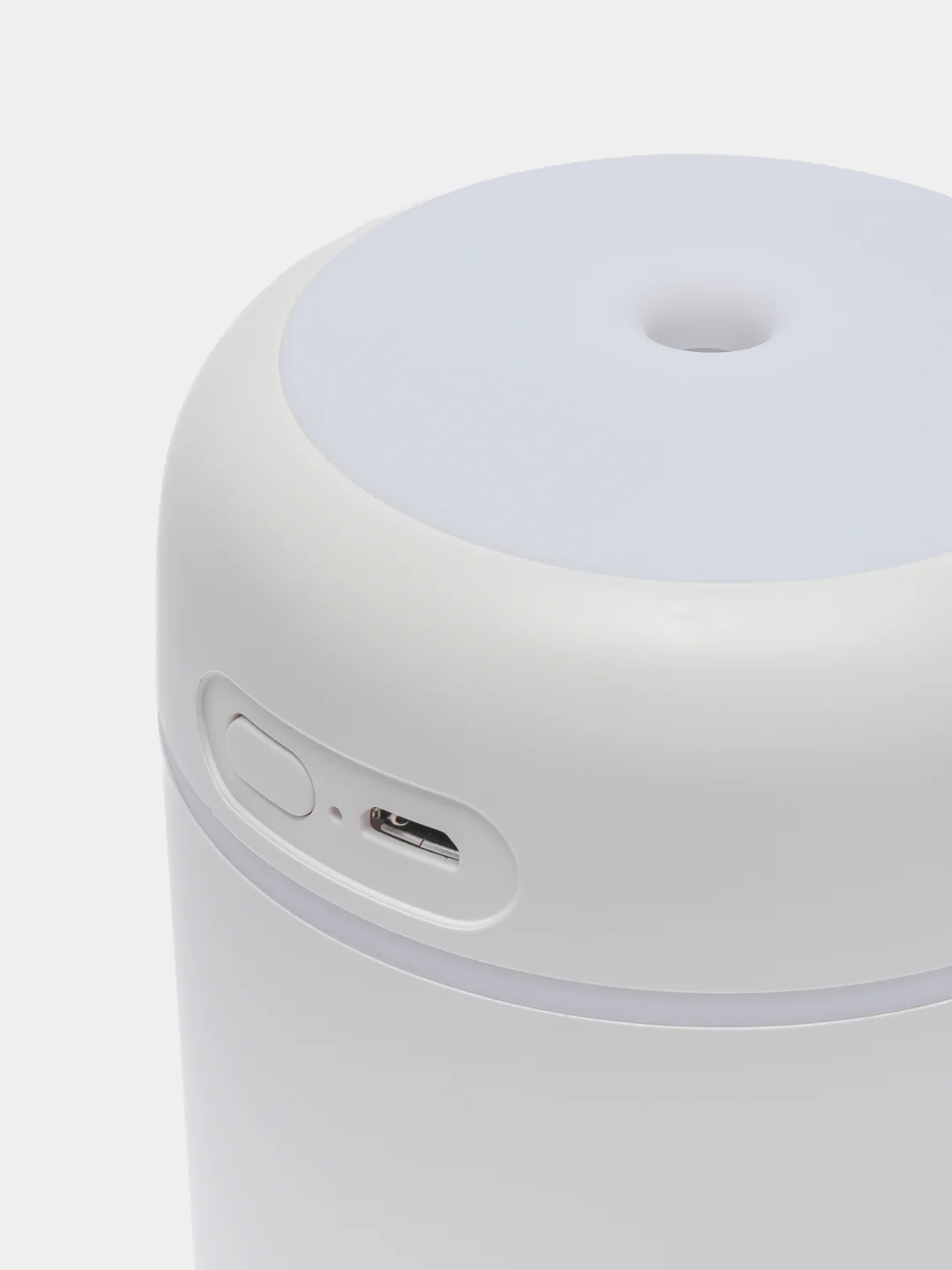 Белый увлажнитель воздуха мини Humidifier H2O, с RGB подсветкой